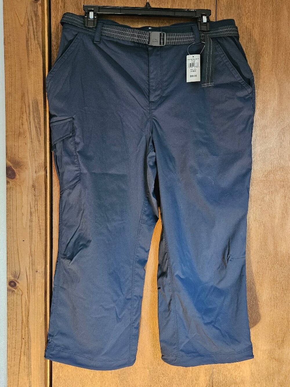 NWT L.L. Bean Tropicwear Capri Pants, Size M, Carbon Navy